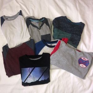 Lot of 7 Old Navy Boys size M(8) shirts.